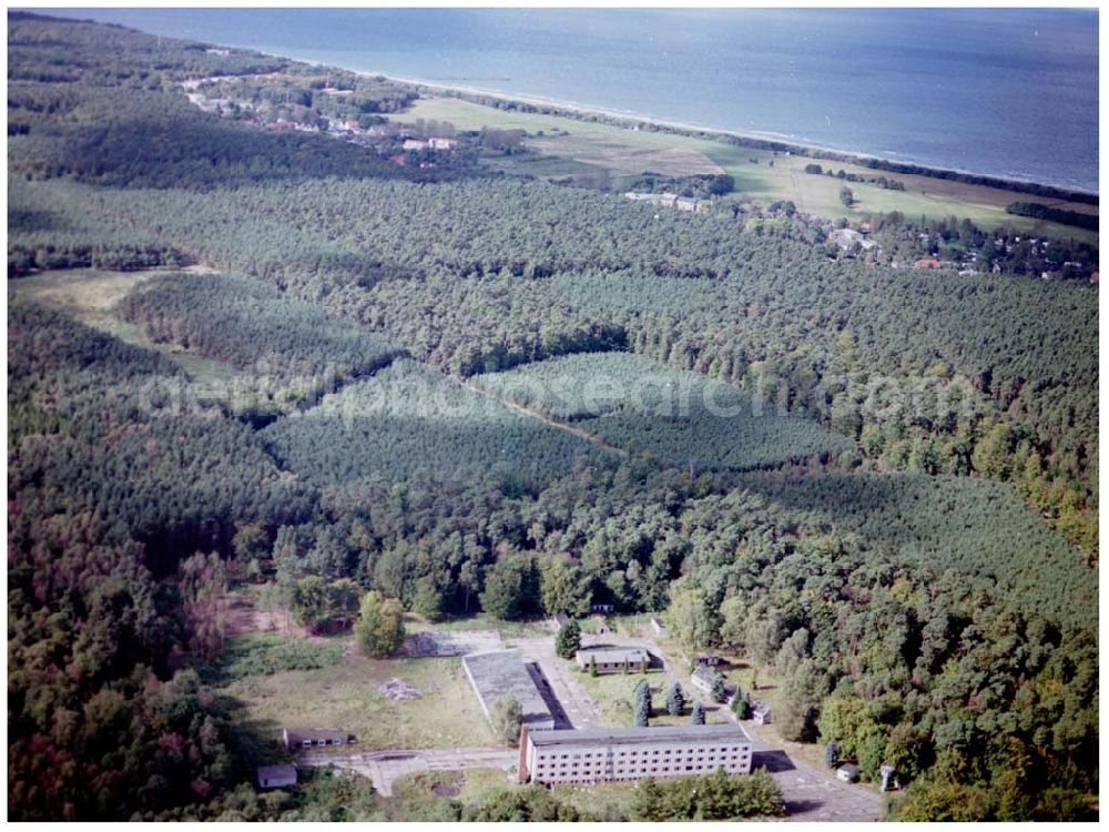 Aerial image Graal-Müritz / Mecklenburg Vorpommern - ehem. NVA-Kaserne in Graal - Müritz / Mecklenburg Vorpommern / 27.09.02