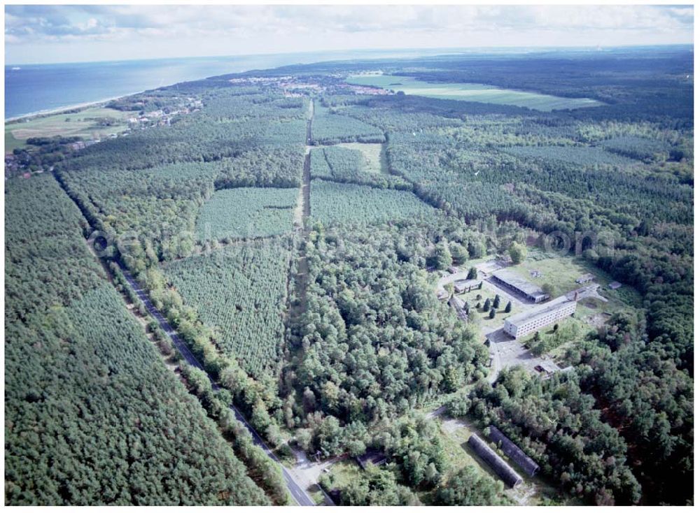 Aerial image Graal-Müritz / Mecklenburg Vorpommern - ehem. NVA - Kaserne in Graal - Müritz / Mecklenburg Vorpommern / 27.09.02