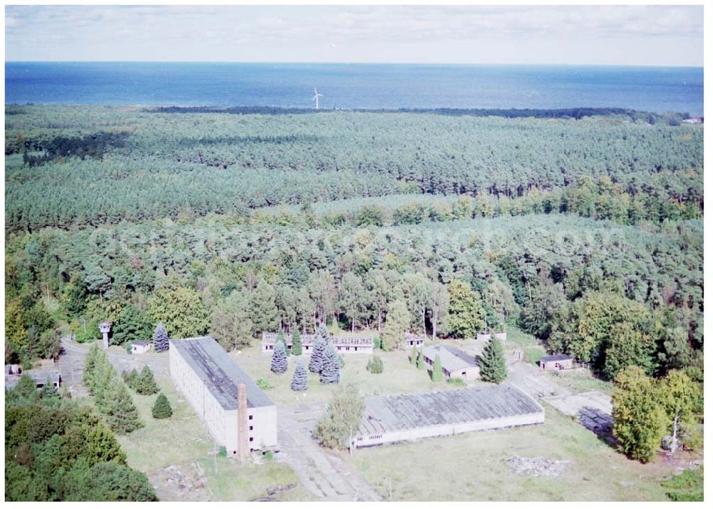 Graal-Müritz / Mecklenburg Vorpommern from the bird's eye view: ehem. NVA - Kaserne in Graal - Müritz / Mecklenburg Vorpommern / 27.09.02