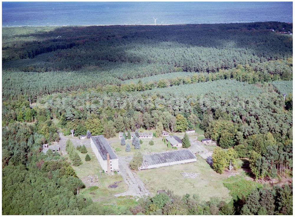 Aerial image Graal-Müritz / Mecklenburg Vorpommern - ehem. NVA - Kaserne in Graal - Müritz / Mecklenburg Vorpommern / 27.09.02