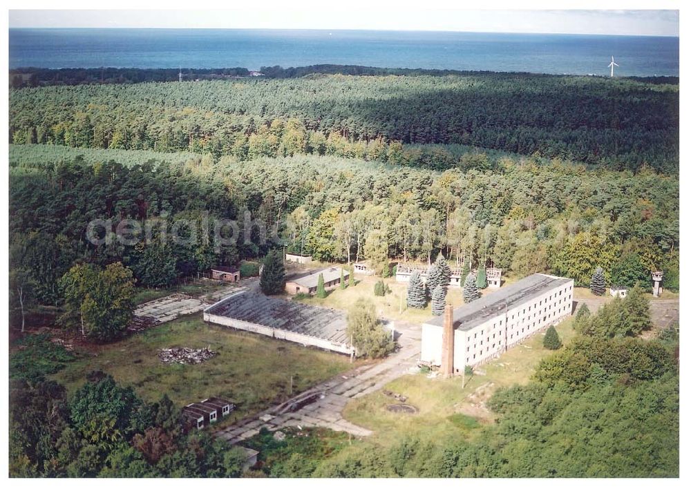 Aerial image Graal-Müritz / Mecklenburg Vorpommern - ehem. NVA - Kaserne in Graal - Müritz / Mecklenburg Vorpommern / 27.09.02