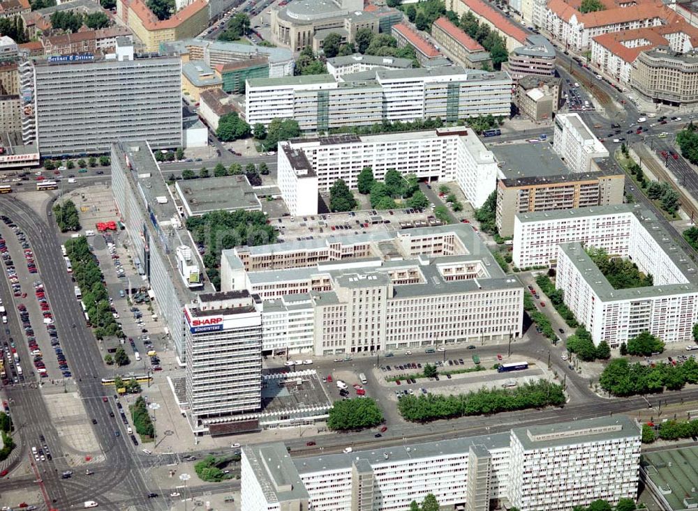 Berlin from the bird's eye view: ehem. Polizeipräsidium am Alexanderplatz in Berlin - Mitte.