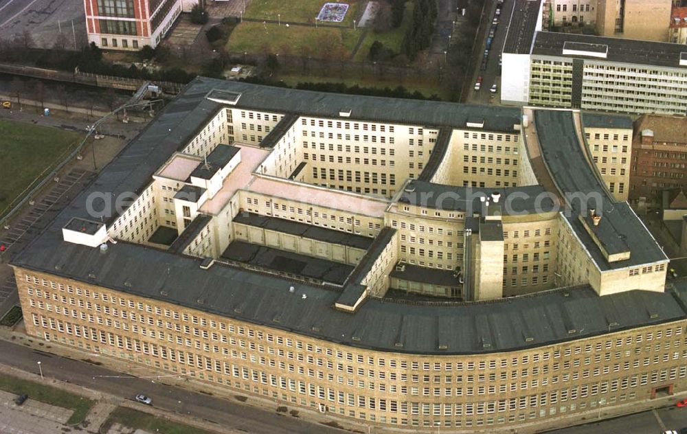 Aerial photograph Berlin - 12.02.95 ehem. Reichsbankgebäude in Berlin-Mitte heute Außenministerium