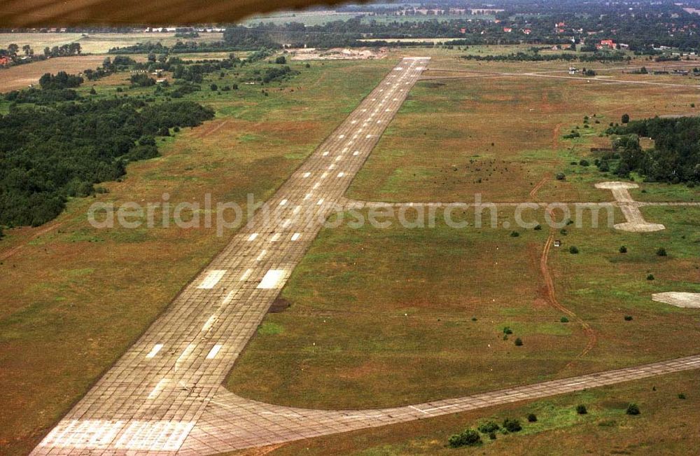 Velten from above - ehem. russ. Militärflugplatz bei Velten / Brandenburg