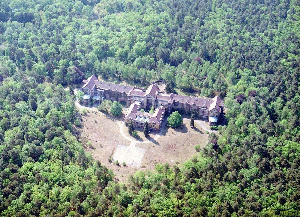 Aerial photograph Beelitz - Ehem. russ. Militärlazarett in Beelitz.