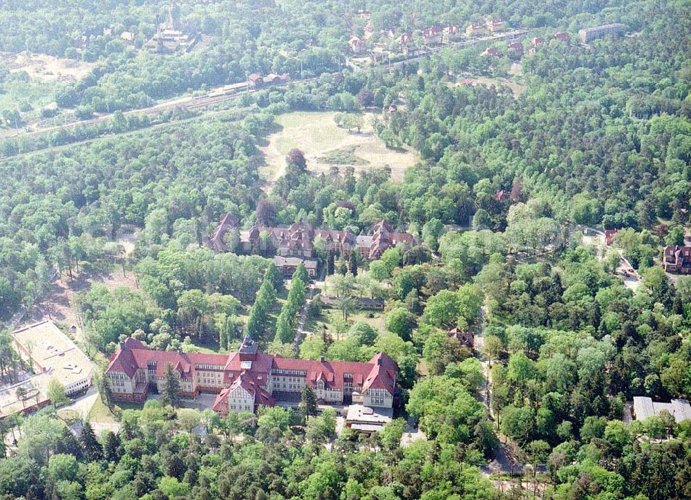 Beelitz from above - Ehem. russ. Militärlazarett in Beelitz.