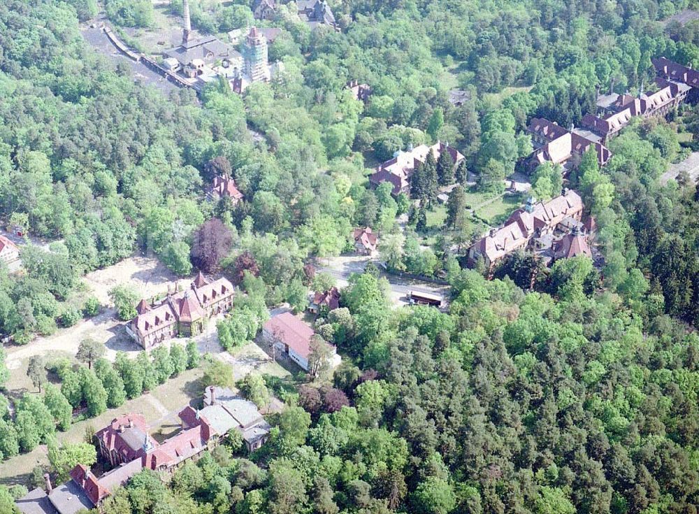 Beelitz from the bird's eye view: Ehem. russ. Militärlazarett in Beelitz.