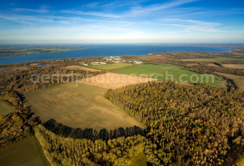 Aerial image Rechlin - View of the former military aerodrome in Rechlin in the state Mecklenburg-West Pomerania