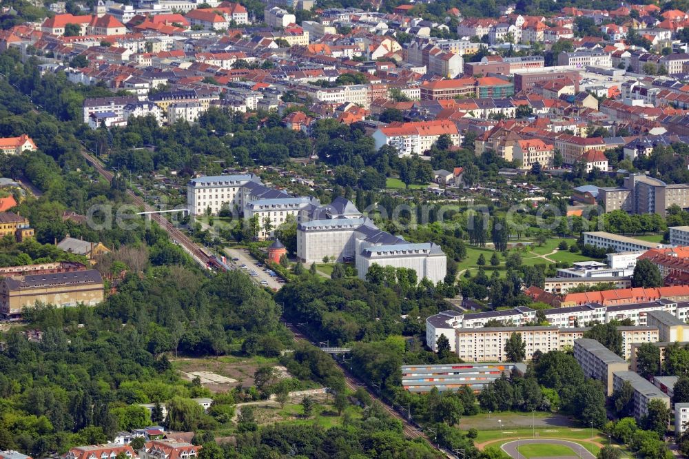 Aerial image Leipzig - View of the former Georg Schumann barracks in Leipzig in the state of Saxony