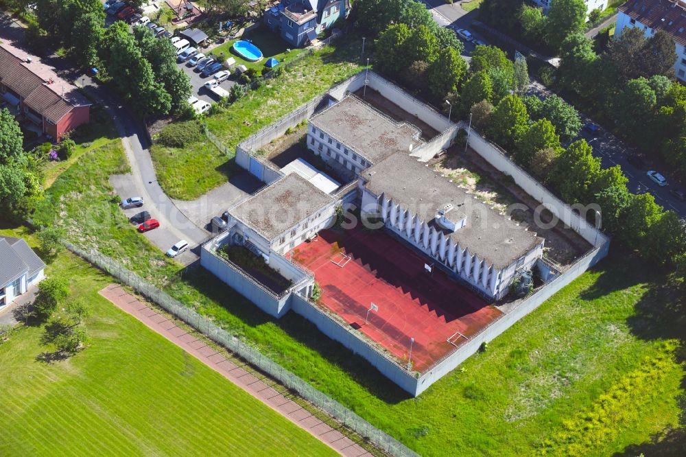 Aerial image Friedberg (Hessen) - Former correctional prison facility in Friedberg (Hessen) in the state Hesse, Germany