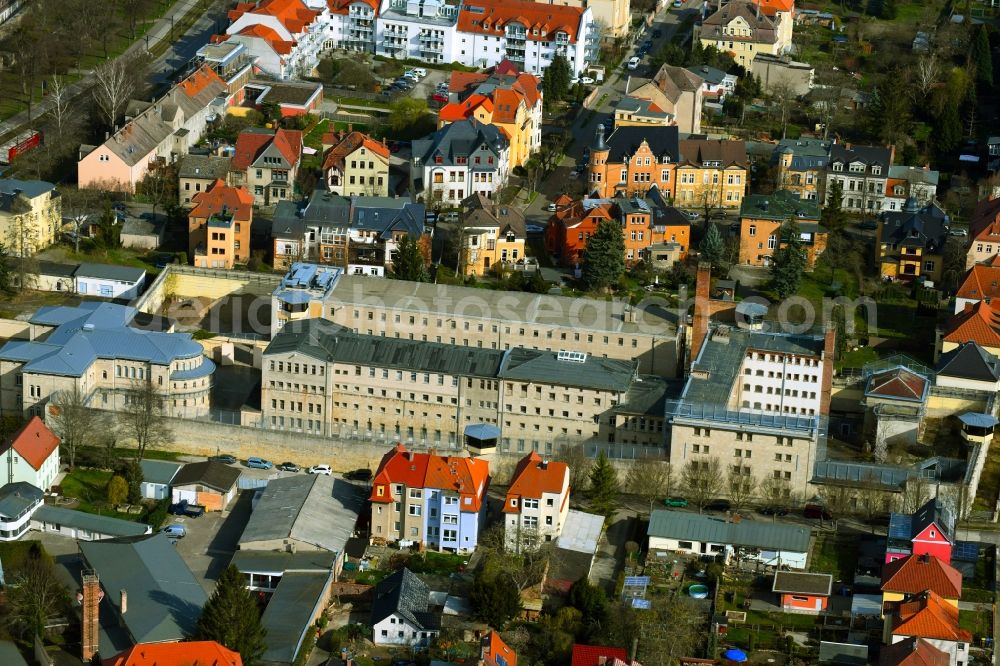 Naumburg (Saale) from the bird's eye view: Former correctional prison facility in Naumburg (Saale) in the state Saxony-Anhalt, Germany