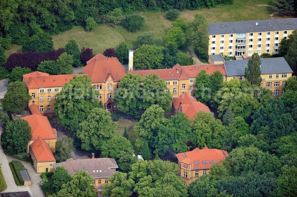 Berlin from above - Former children´s hospital on Gotlinde St in Berlin Lichtenberg