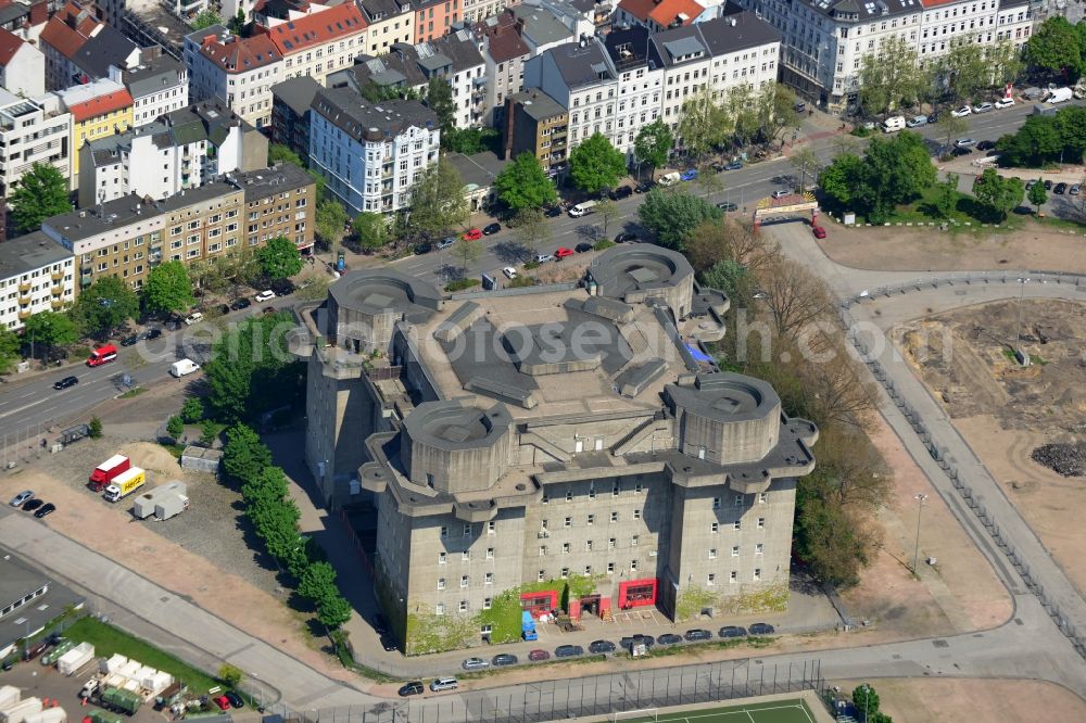 Hamburg from above - Former flak bunker - defense in Hamburg