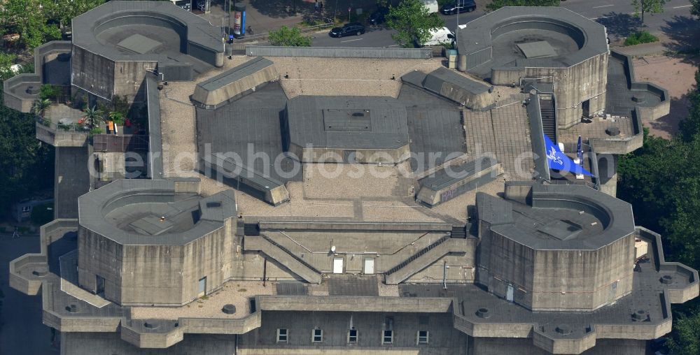 Aerial photograph Hamburg - Former flak bunker - defense in Hamburg