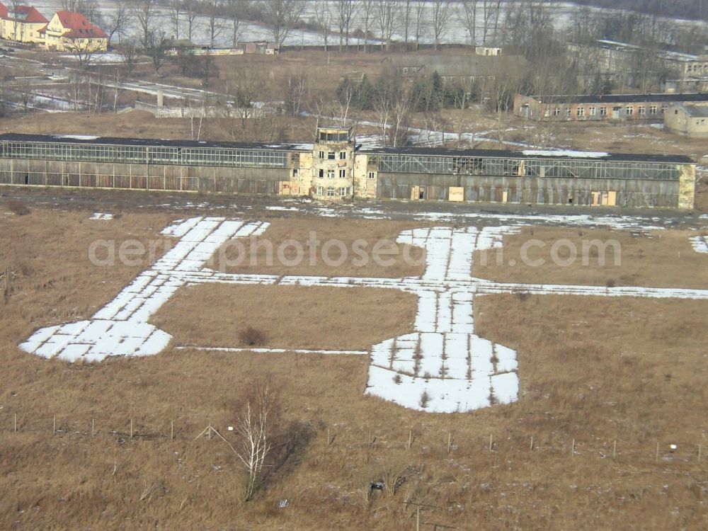 Aerial image Rangsdorf - Former airfield in Rangsdorf in the state Brandenburg, Germany