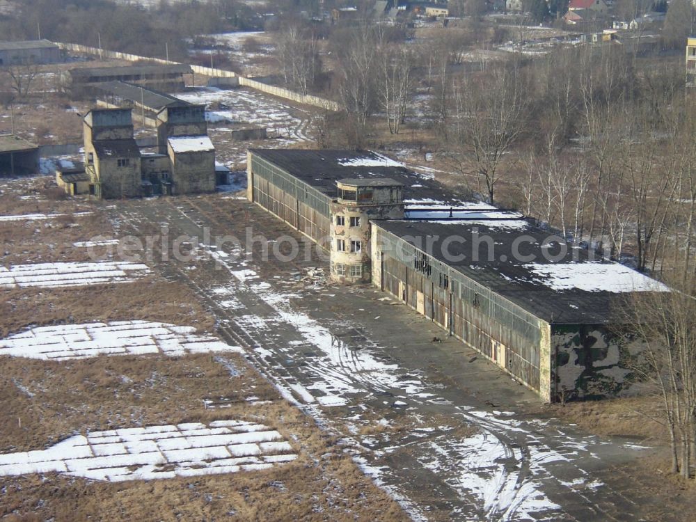 Rangsdorf from above - Former airfield in Rangsdorf in the state Brandenburg, Germany