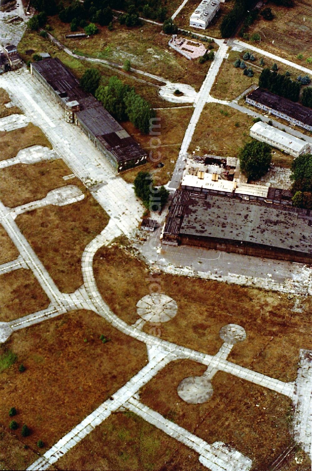 Rangsdorf from above - Former airfield in Rangsdorf in the state Brandenburg, Germany