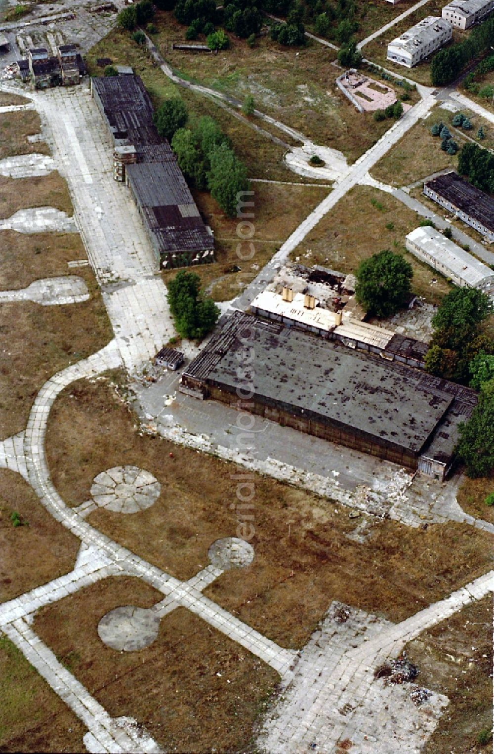 Rangsdorf from the bird's eye view: Former airfield in Rangsdorf in the state Brandenburg, Germany