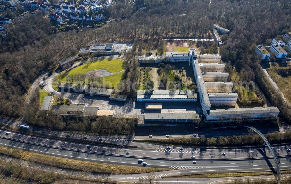 Aerial image Essen - Former building complex of the police on Norbertstrasse in Essen in the state North Rhine-Westphalia, Germany