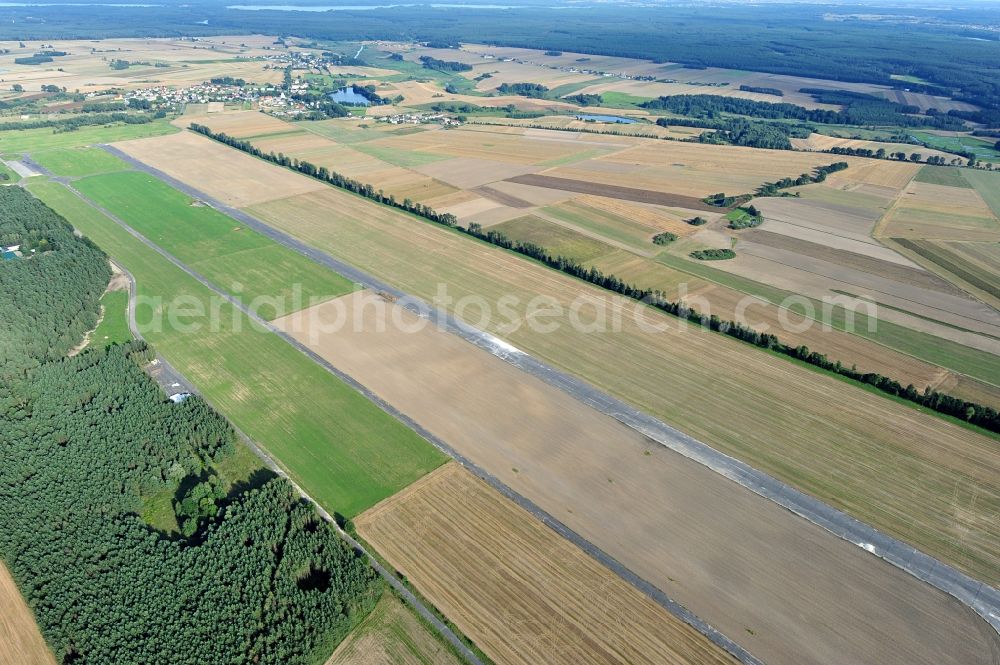 Konarzyny / Groß Konarczyn from above - View of the former military airfield in Groß Konarczyn in the province of Pommern