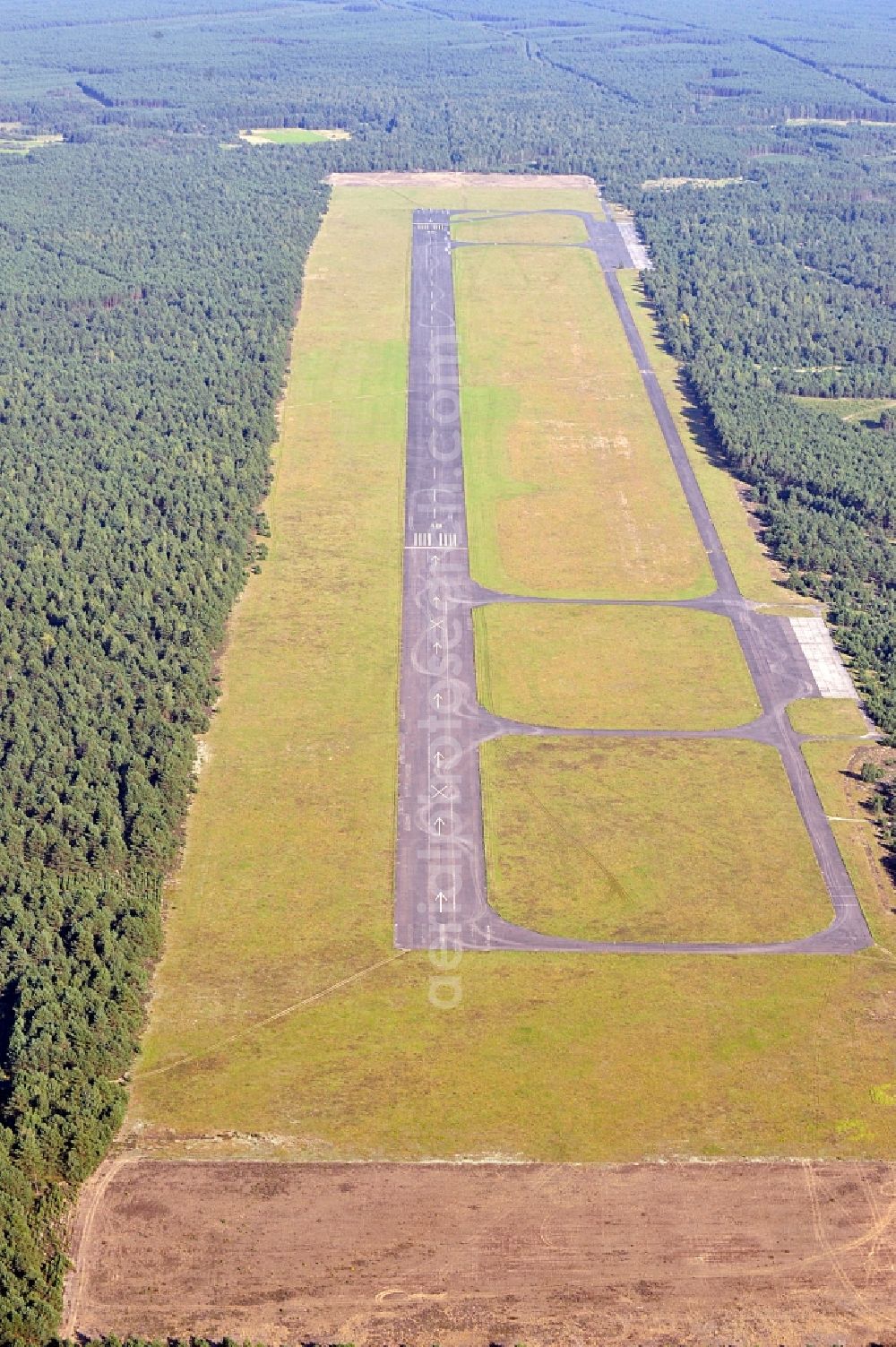 Aerial photograph Karsin / Karschin - View of the former military airfield Borsk in the province of Pommern