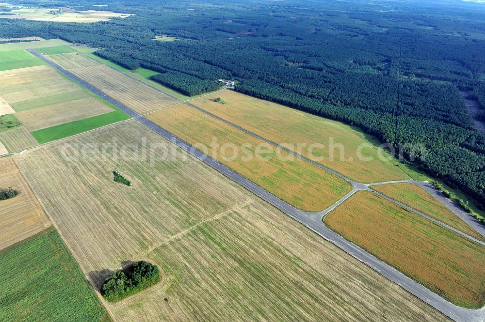 Aerial photograph Szczecinek / Neustettin - View of the former military airfield in Neustettin / Wulfflatzke in the province of Westpommern