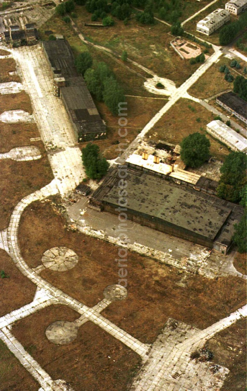 Rangsdorf from the bird's eye view: ehemaliger russischer Helikopterflugplatz Rangsdorf