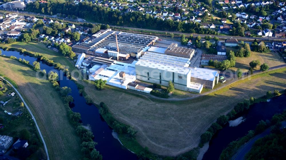 Aerial image Eitorf - Former premises of the Schoellera??s worsted yarn spinning mill in Eitorf in the state North Rhine-Westphalia, Germany