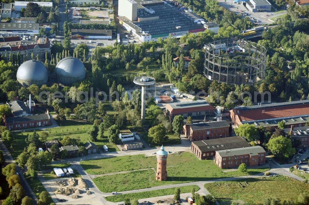 Aerial photograph Berlin - View of the former gas plant Mariendorf in Berlin