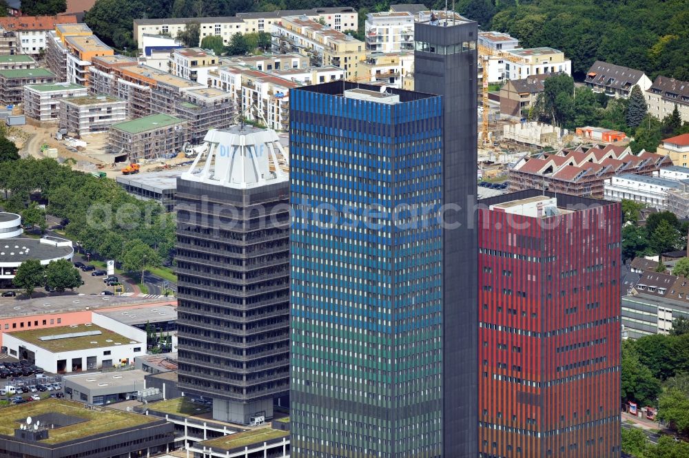 Köln from above - View of the former building of the Deutsche Welle in Cologne in North-Rhine Westphalia