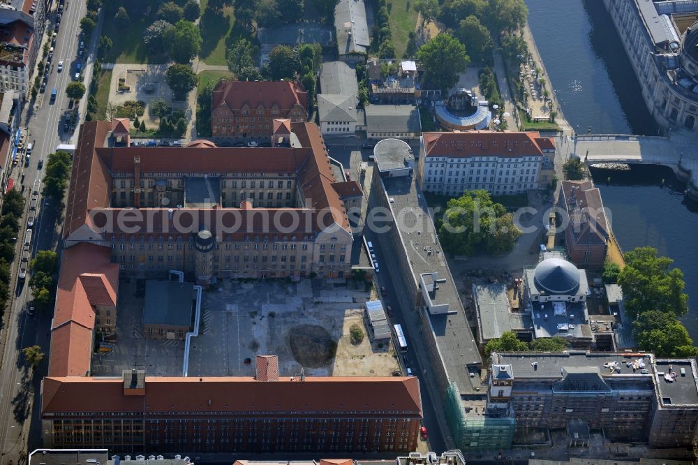 Aerial image Berlin - View of the Oranienburger Straße in Berlin Mitte with the former central telegraph office