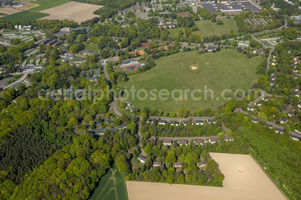 Mönchengladbach from above - Former barracks of the British Army of the Rhine - JHQ site in Rheindahlen as host of Rock am Ring in Moenchengladbach in North Rhine-Westphalia