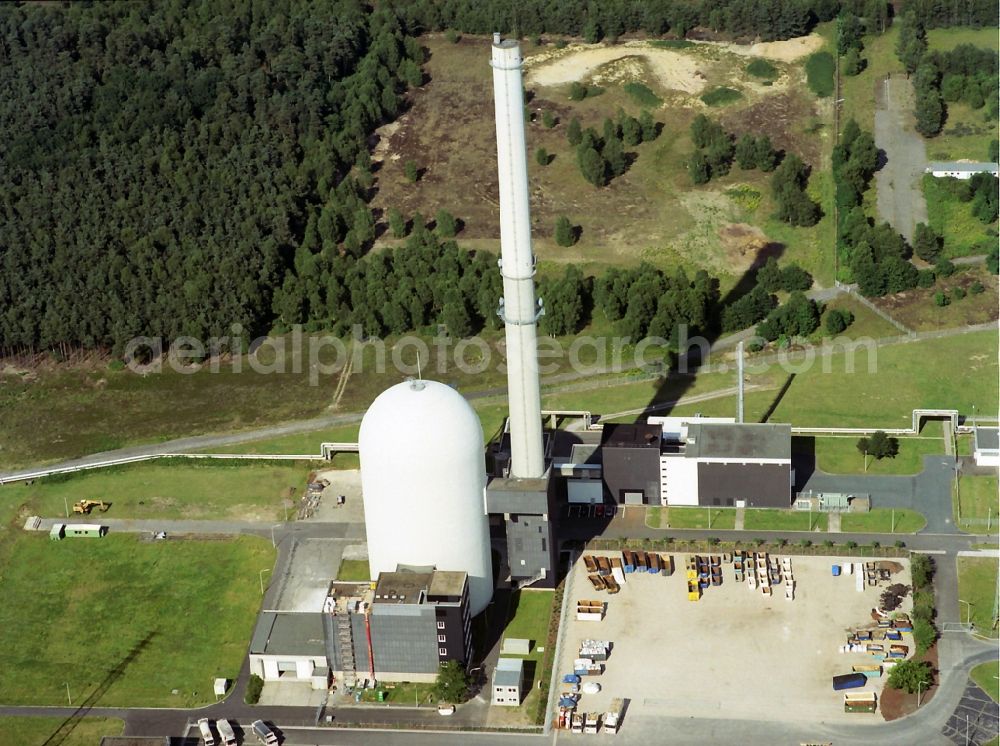 Lingen from the bird's eye view: Former Kernkaftwerk NPP and natural gas power plant Emsland in Lingen on the Ems in Lower Saxony