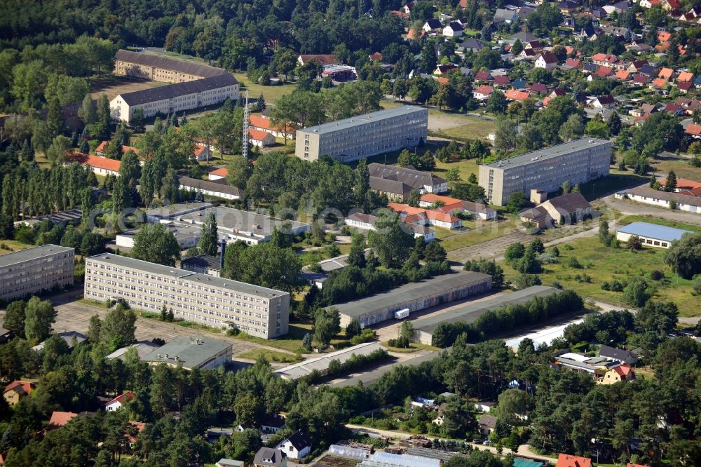 Aerial photograph Wandlitz - View of former police terrain in the district Basdorf of the town Wandlitz in Brandenburg