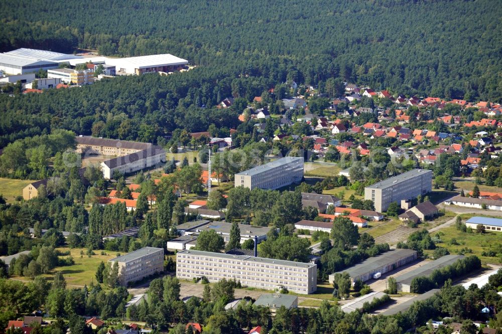 Aerial image Wandlitz - View of former police terrain in the district Basdorf of the town Wandlitz in Brandenburg