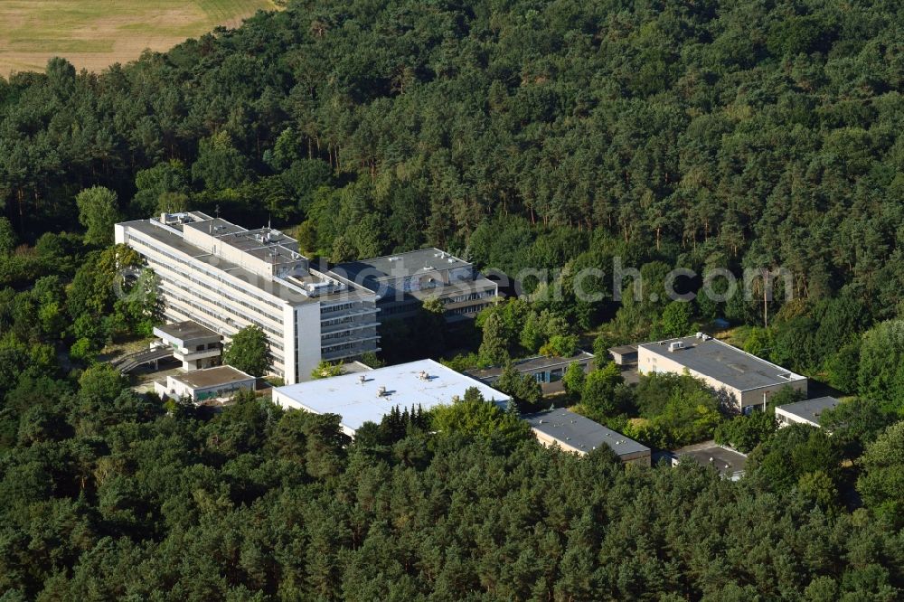 Aerial photograph Berlin - View of the former government hospital of the German Democratic Republic in the district of Buch in Berlin