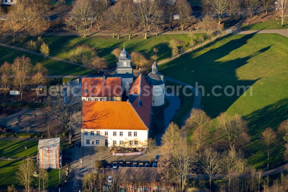 Schwelm from above - The former manor house Martfeld with park and circular walk near Schwelm in the state of North Rhine-Westphalia