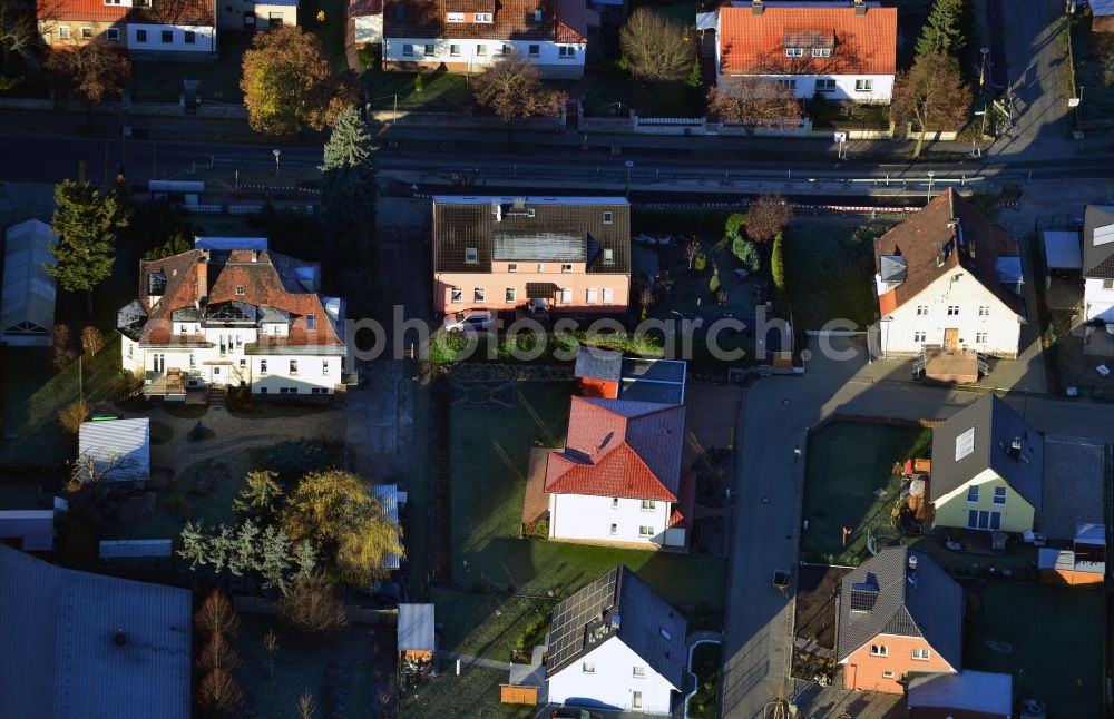 Berlin from above - Single and multi-family residential - residential area in the district of Berlin Wartenberg Hohenschonhausen