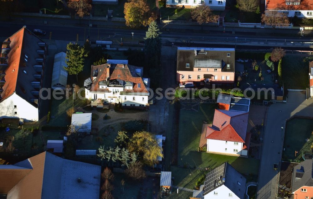 Berlin from the bird's eye view: Single and multi-family residential - residential area in the district of Berlin Wartenberg Hohenschonhausen