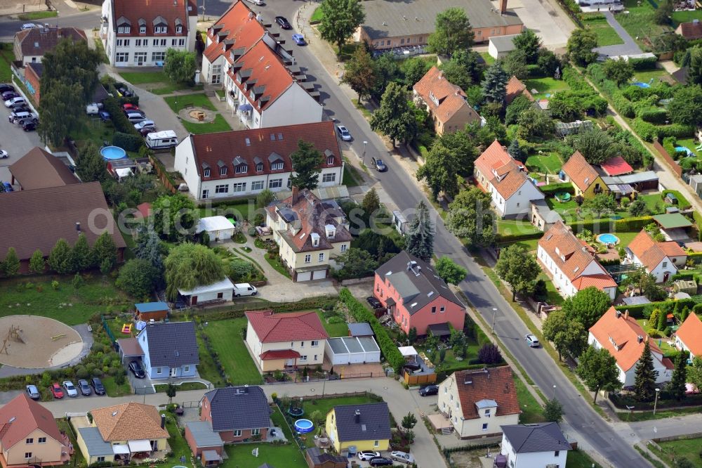 Berlin from above - Single and multi-family residential - residential area in the district of Berlin Wartenberg Hohenschonhausen