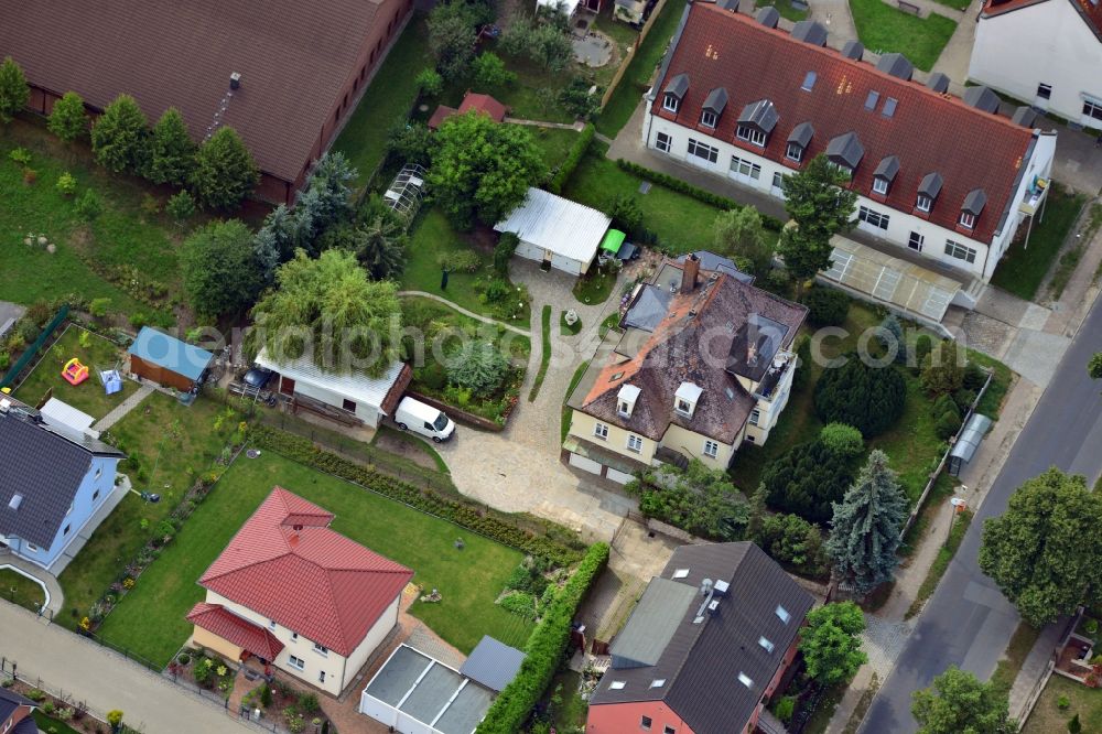 Aerial image Berlin - Single and multi-family residential - residential area in the district of Berlin Wartenberg Hohenschonhausen