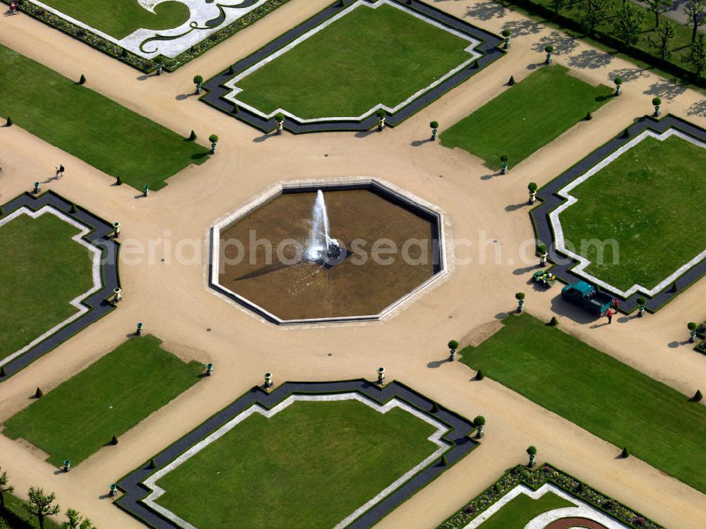 Berlin from the bird's eye view: Charlottenburg Palace today is the largest residence of the Hohenzollern in Berlin. Originally built by Elector Frederick III as a summer residence for his wife Sophie Charlotte in 1699, the palace was later extended into a stately building with a cours d`honneur