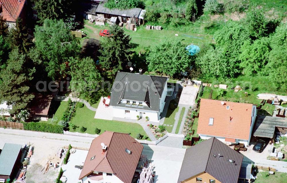 Aerial image Mahlow / Brandenburg - Einfamilienhaus der Fam. Wartig in Mahlow / Brandenburg