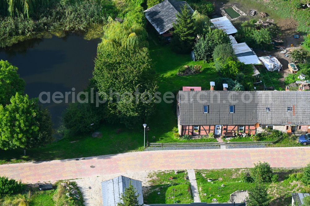 Groß Daberkow from the bird's eye view: Single-family home on street Zum Pastorhaus in Gross Daberkow in the state Mecklenburg - Western Pomerania, Germany