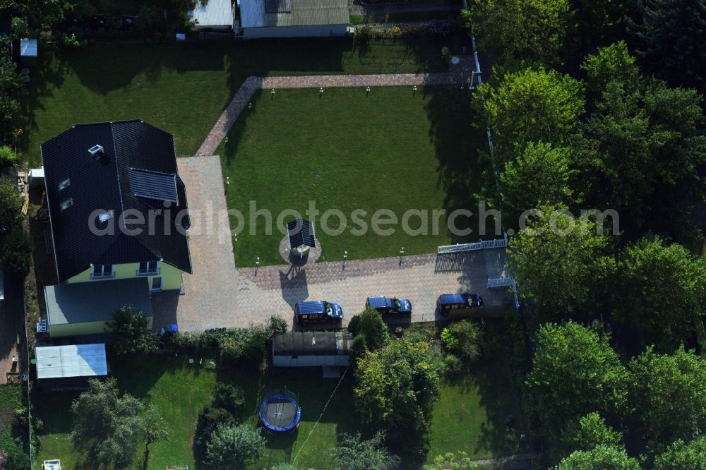 Aerial photograph Berlin Karow - Residential estate on Hubertusdamm in Berlin - Karow