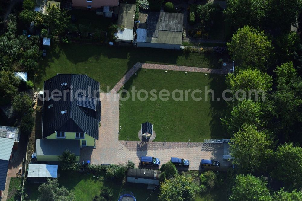 Berlin Karow from above - Residential estate on Hubertusdamm in Berlin - Karow