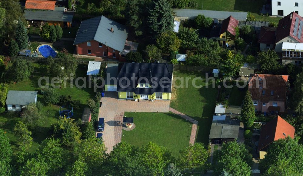 Berlin Karow from above - Residential estate on Hubertusdamm in Berlin - Karow