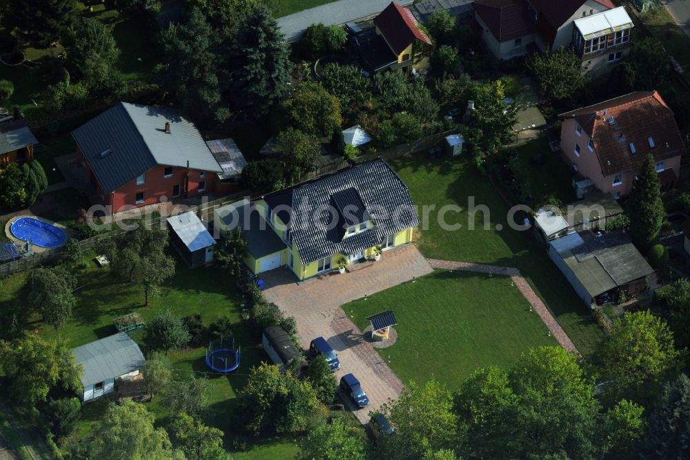 Berlin Karow from above - Residential estate on Hubertusdamm in Berlin - Karow