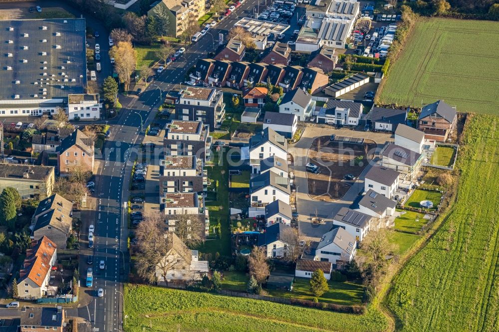 Aerial image Herne - Residential area of detached housing estate Sodinger Anger of Stadtentwicklungsgesellschaft Herne SEG on Castroper Strasse in Herne in the state North Rhine-Westphalia, Germany