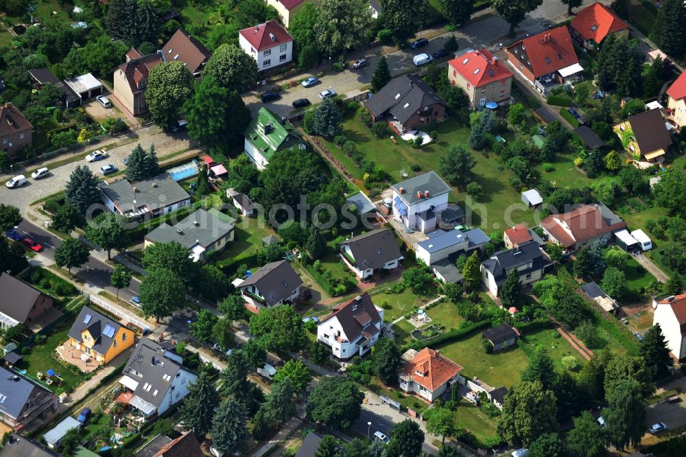 Berlin Mahlsdorf from above - Single Family - Residential building in Berlin - Mahlsdorf